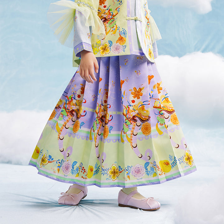 Garden of Spring MaMianQun Pleaded Skirt 有富有福马面裙