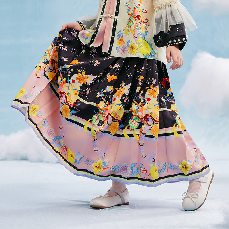 Garden of Spring MaMianQun Pleaded Skirt 有富有福马面裙