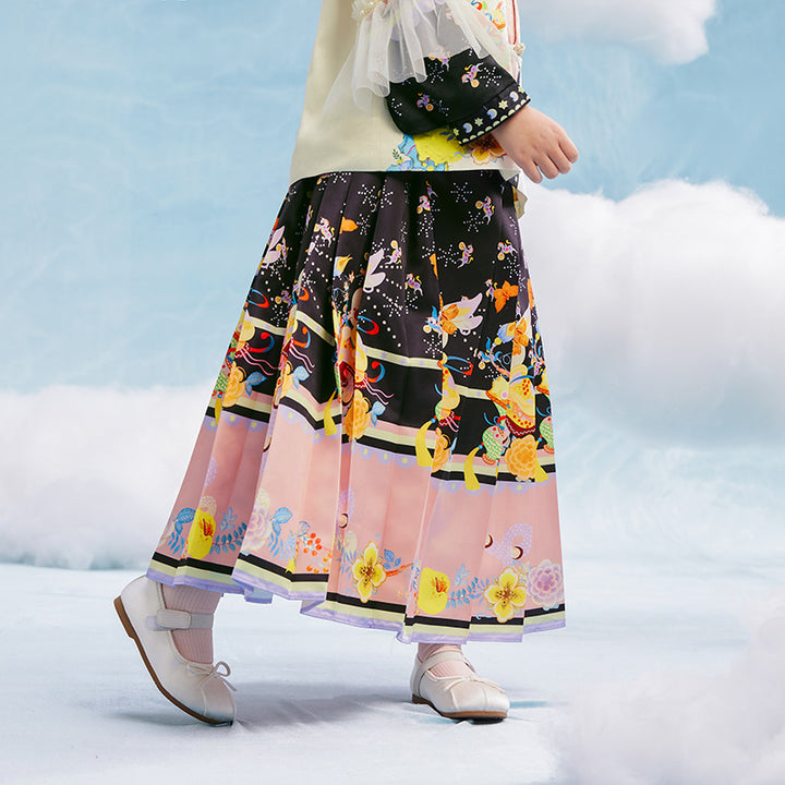 Garden of Spring MaMianQun Pleaded Skirt 有富有福马面裙