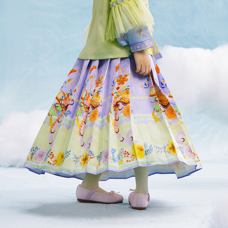 Garden of Spring MaMianQun Pleaded Skirt 有富有福马面裙