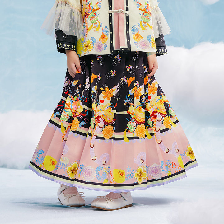 Garden of Spring MaMianQun Pleaded Skirt 有富有福马面裙