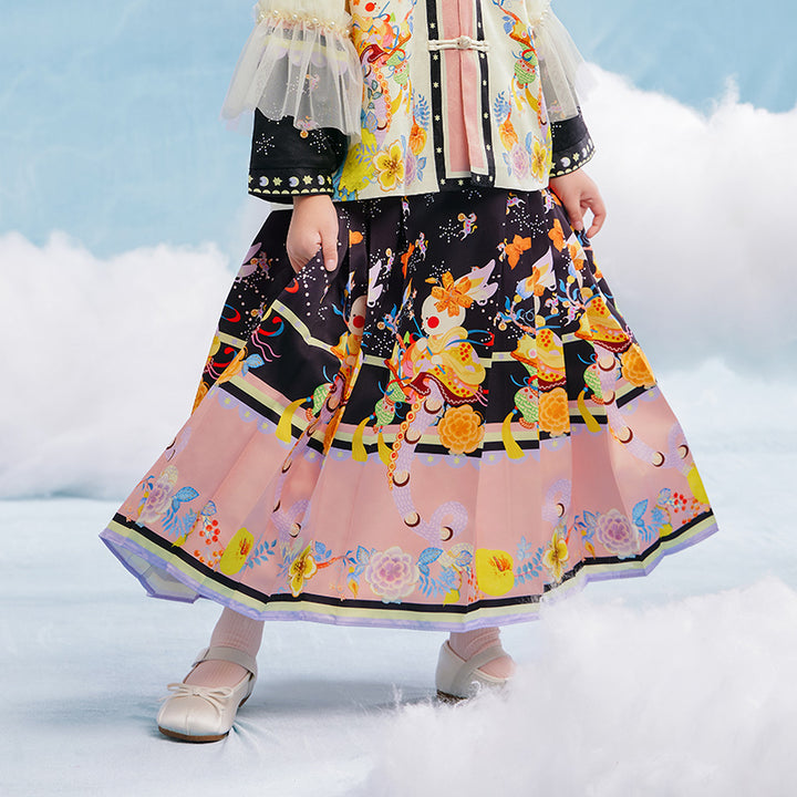 Garden of Spring MaMianQun Pleaded Skirt 有富有福马面裙