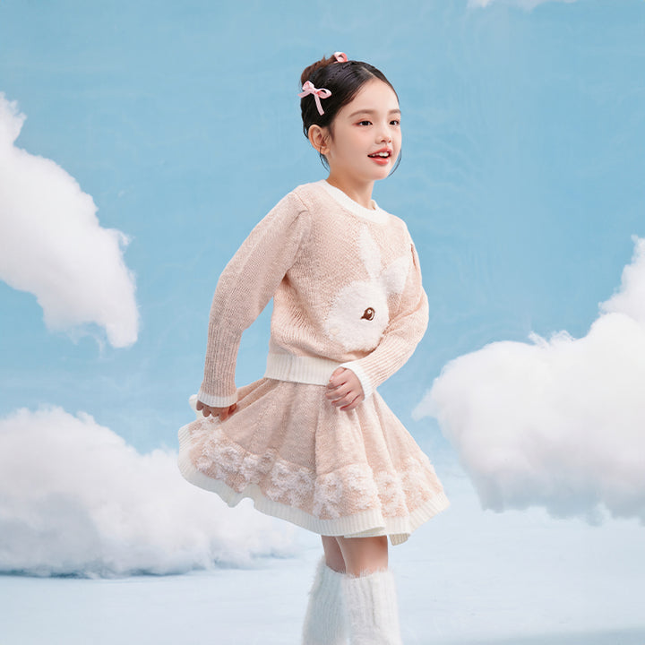 April Bunny Knitted Skirt Set 春日圆舞套装