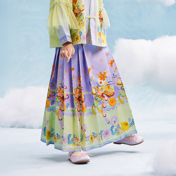 Garden of Spring MaMianQun Pleaded Skirt 有富有福马面裙