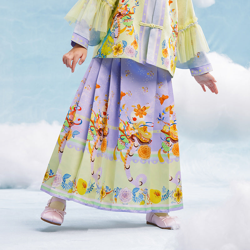 Garden of Spring MaMianQun Pleaded Skirt 有富有福马面裙