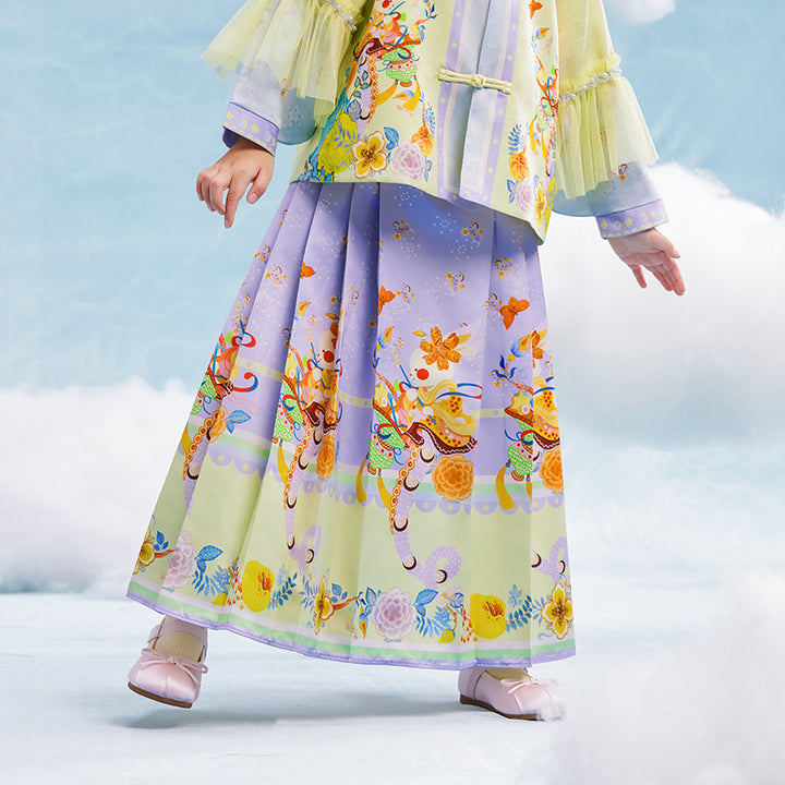 Garden of Spring MaMianQun Pleaded Skirt 有富有福马面裙