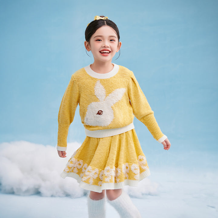 April Bunny Knitted Skirt Set 春日圆舞套装