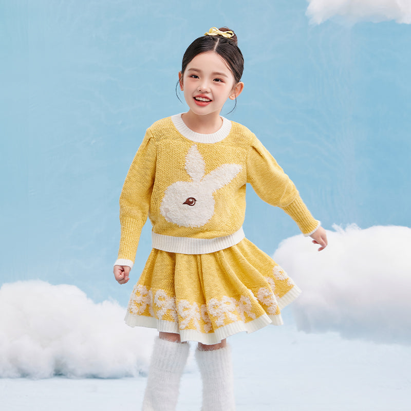 April Bunny Knitted Skirt Set 春日圆舞套装