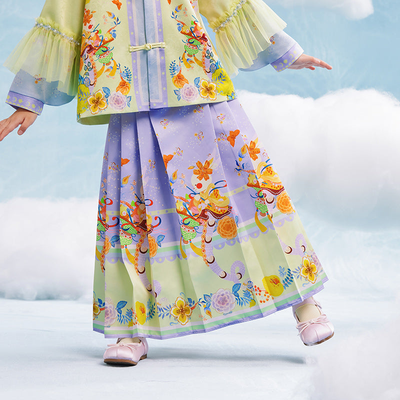 Garden of Spring MaMianQun Pleaded Skirt 有富有福马面裙