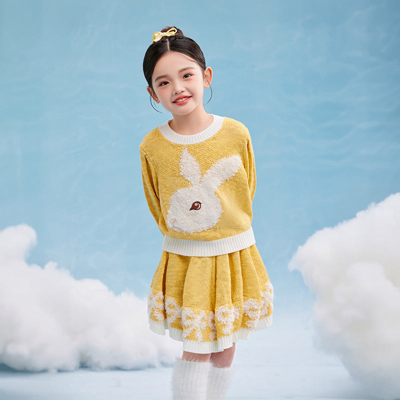 April Bunny Knitted Skirt Set 春日圆舞套装