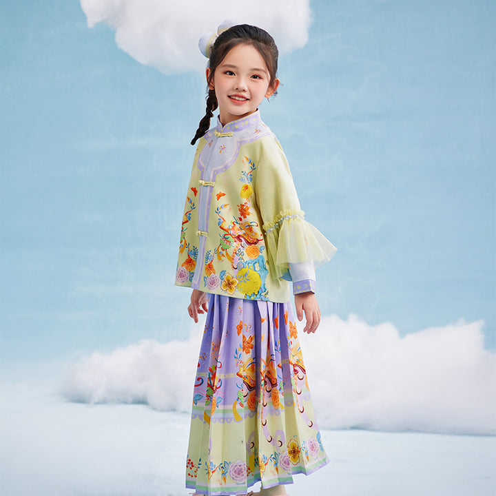 Garden of Spring MaMianQun Pleaded Skirt 有富有福马面裙