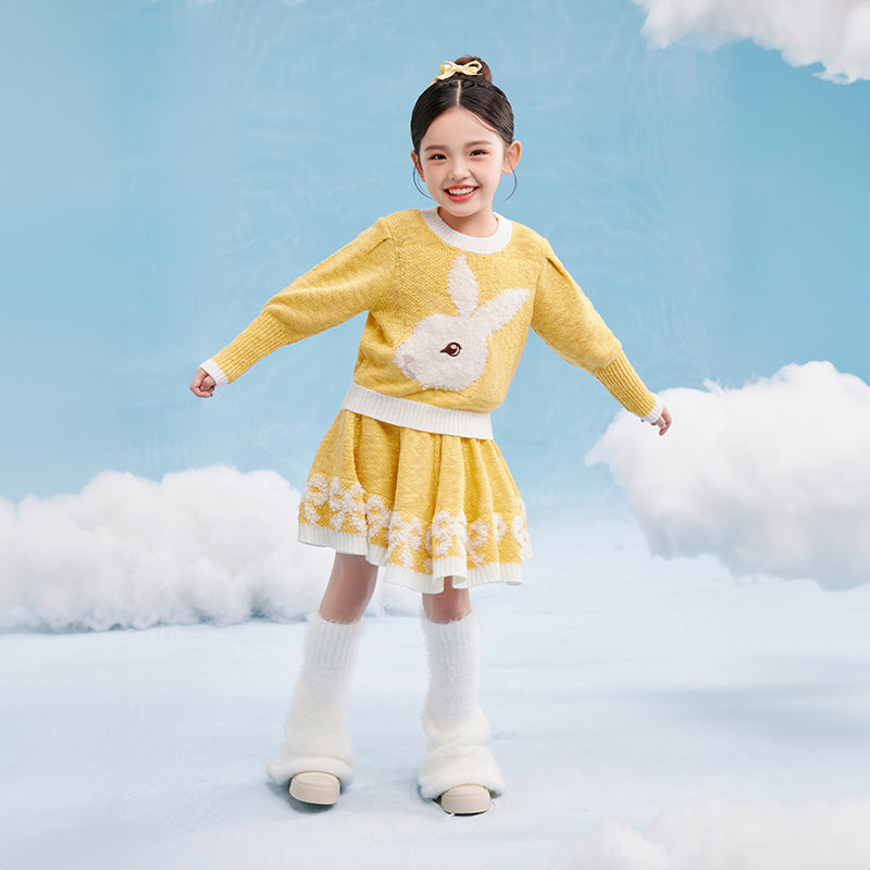 April Bunny Knitted Skirt Set 春日圆舞套装