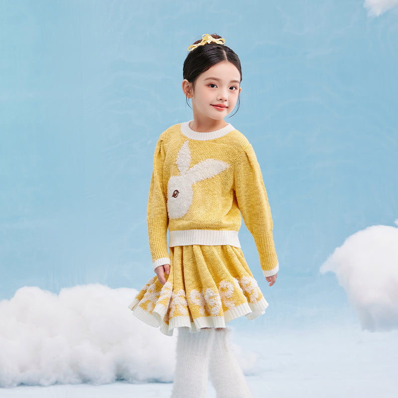 April Bunny Knitted Skirt Set 春日圆舞套装