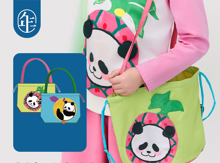 Foldable Compact Panda Bag 盼达果园提包