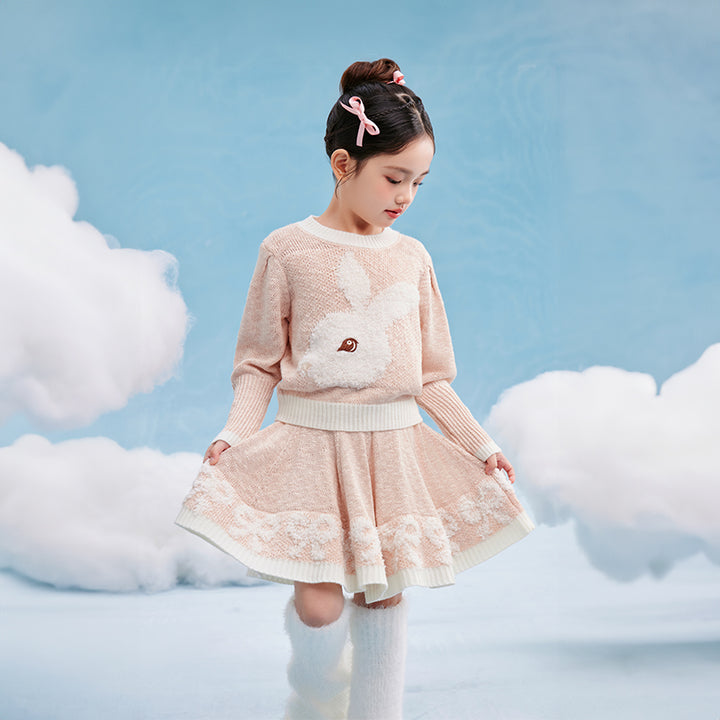 April Bunny Knitted Skirt Set 春日圆舞套装