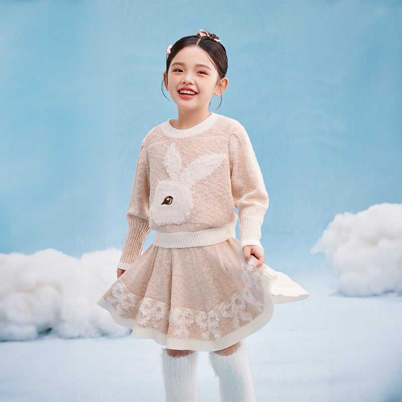 April Bunny Knitted Skirt Set 春日圆舞套装