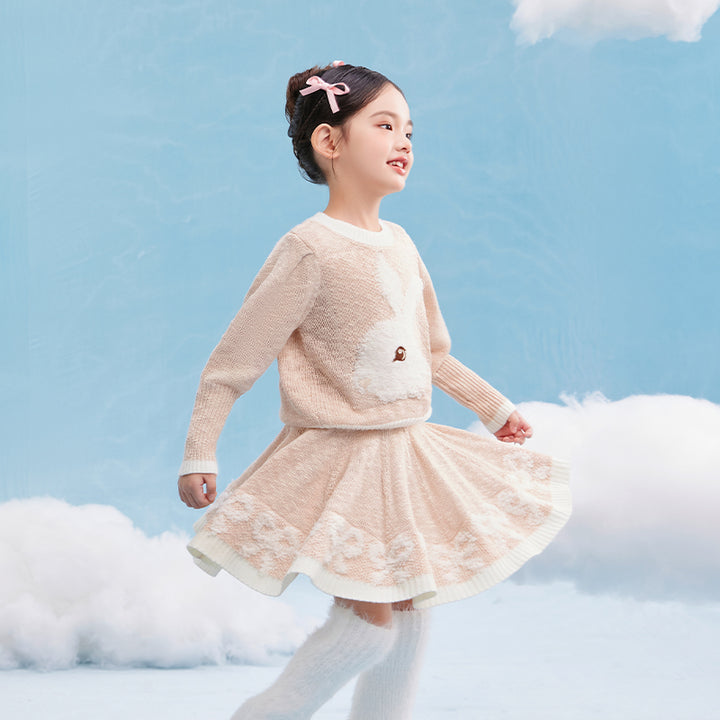 April Bunny Knitted Skirt Set 春日圆舞套装