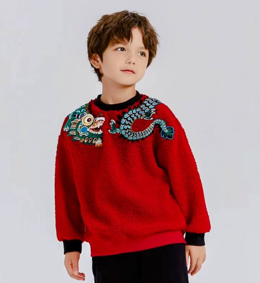 FLEECE DRAGON YEAR TOP