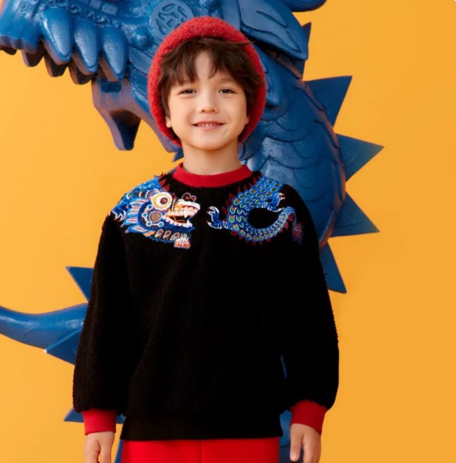 FLEECE DRAGON YEAR TOP