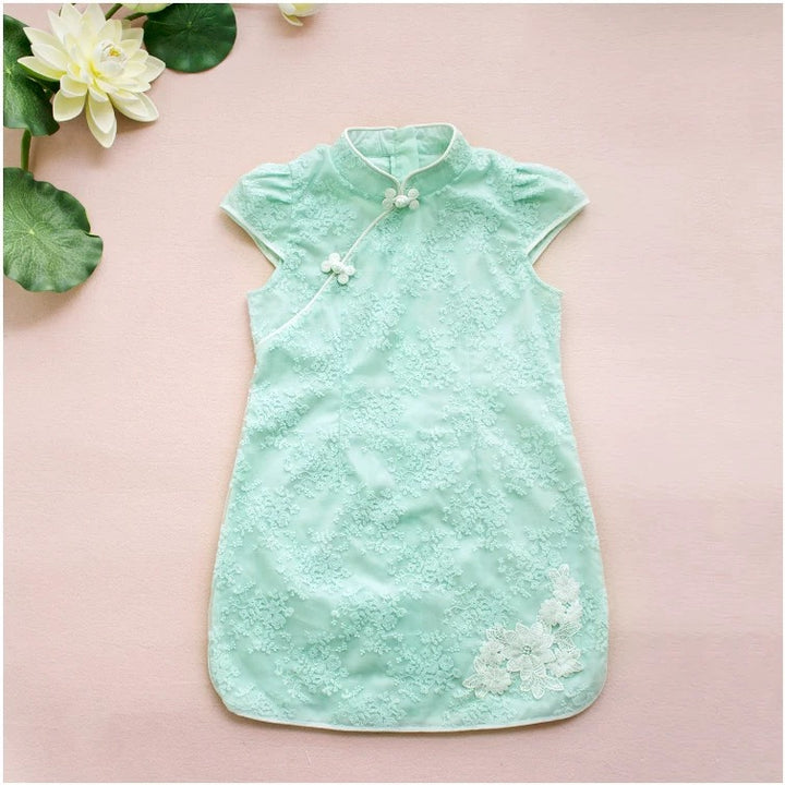 SLEEVELESS MINT LACE SHIFT DRESS