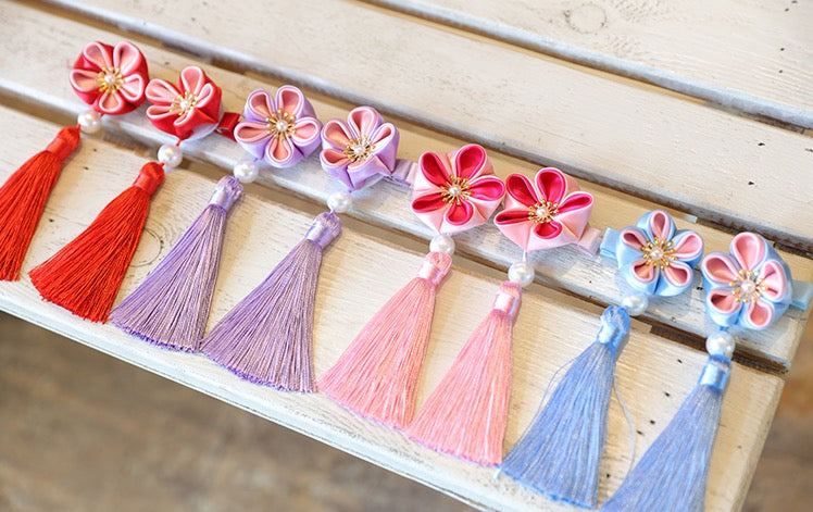 Cherry Blossom Hair Clips