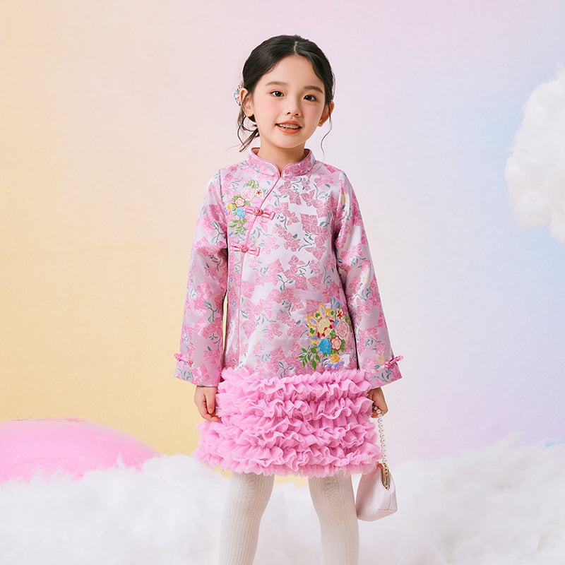 Blossoming Floral Cheongsam Dress